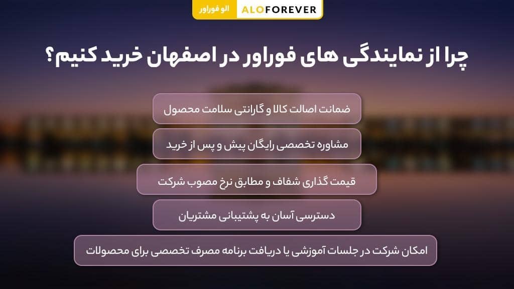 چرا از نمایندگی های فوراور در اصفهان خرید کنیم؟