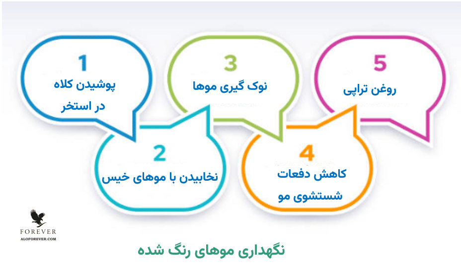 برخی از روش های مراقبت از موهای رنگ شده